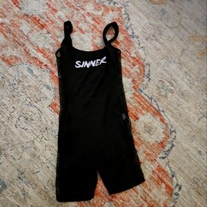 Fashion Nova One Piece Short Jumper with Sinner